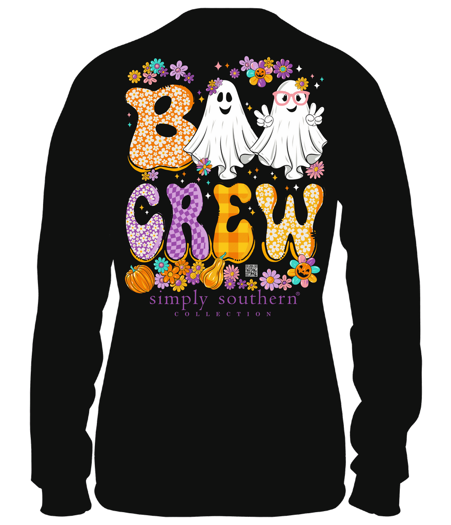 Boo Crew Halloween Long Sleeve Tshirt Glows In The Dark