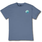 Simply Southern mineral washed overcast blue short sleeve t-shirt with small shell graphic on front chest