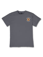 Simply Southern See the Good Be the Good dark gray short sleeve tee with colorful floral back graphic