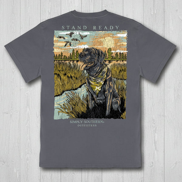 Simply Southern Stand Ready Mineral Washed Short Sleeve T-Shirt – Graphite