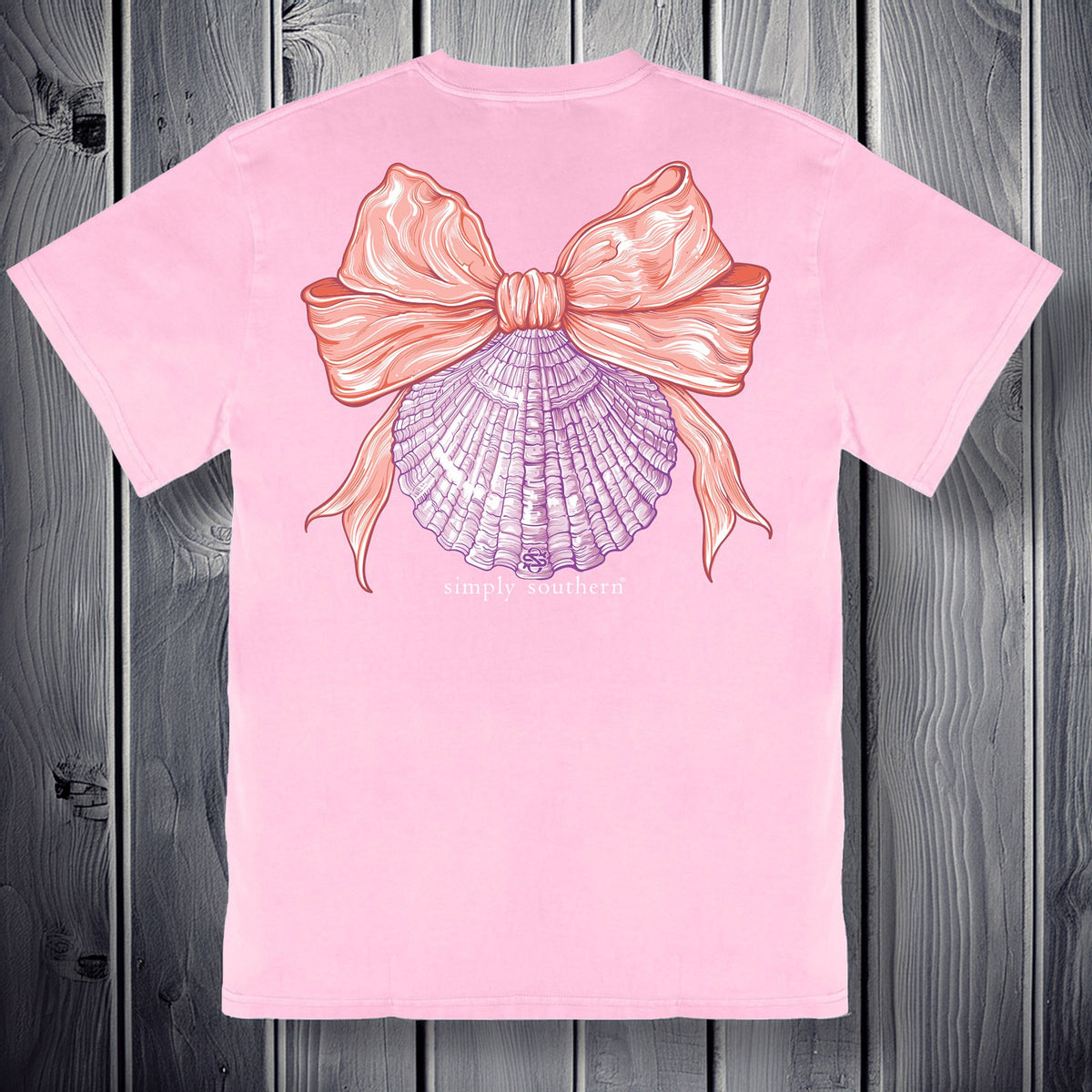 Simply Southern Mineral Wash Shell Bow Short Sleeve T-Shirt – Turnmeyers