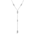 Mi Tesoro Sculptural Lariat Necklace - Silver