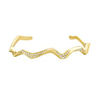 Mi Tesoro Wavelength Cuff Bracelet - Gold