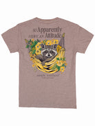 Simply Southern Women’s So Apparently I Have An Attitude Racoon Graphic T-Shirt Back View