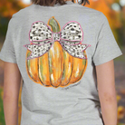 Simply Southern Pumpkin with Bow Short Sleeve Graphic T-Shirt