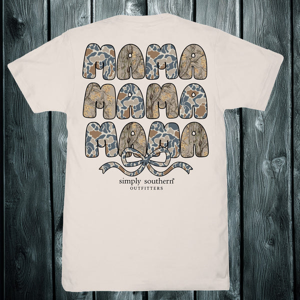 Simply Southern “Mama Mama Mama” Short Sleeve Cotton Tee – Dust