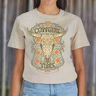 New 2025 Simply Southern Women’s County Cowgirl Vibes Washed T-Shirt