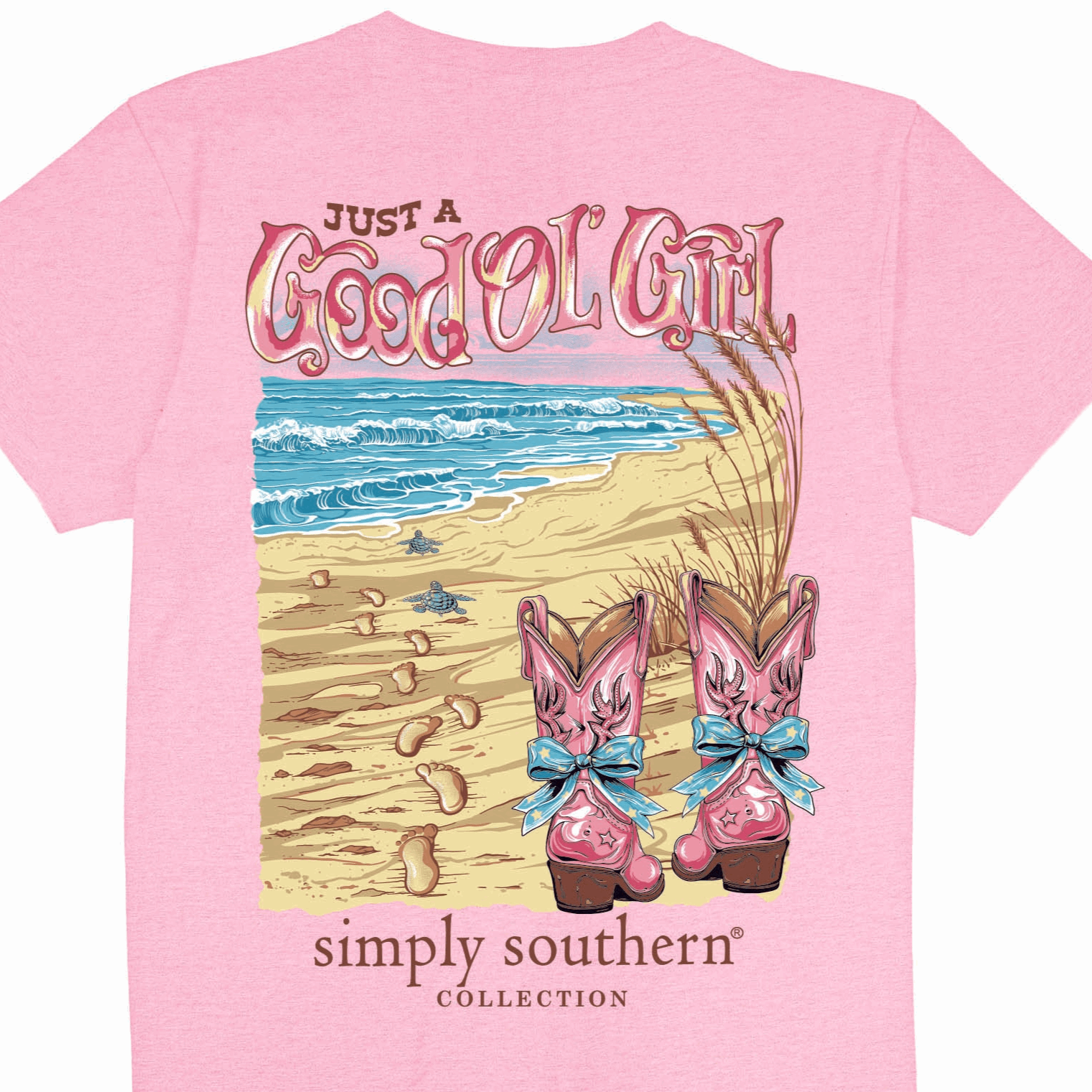 Simply Southern Women’s Just A Good Ole Girl Short Sleeve Graphic T-Shirt