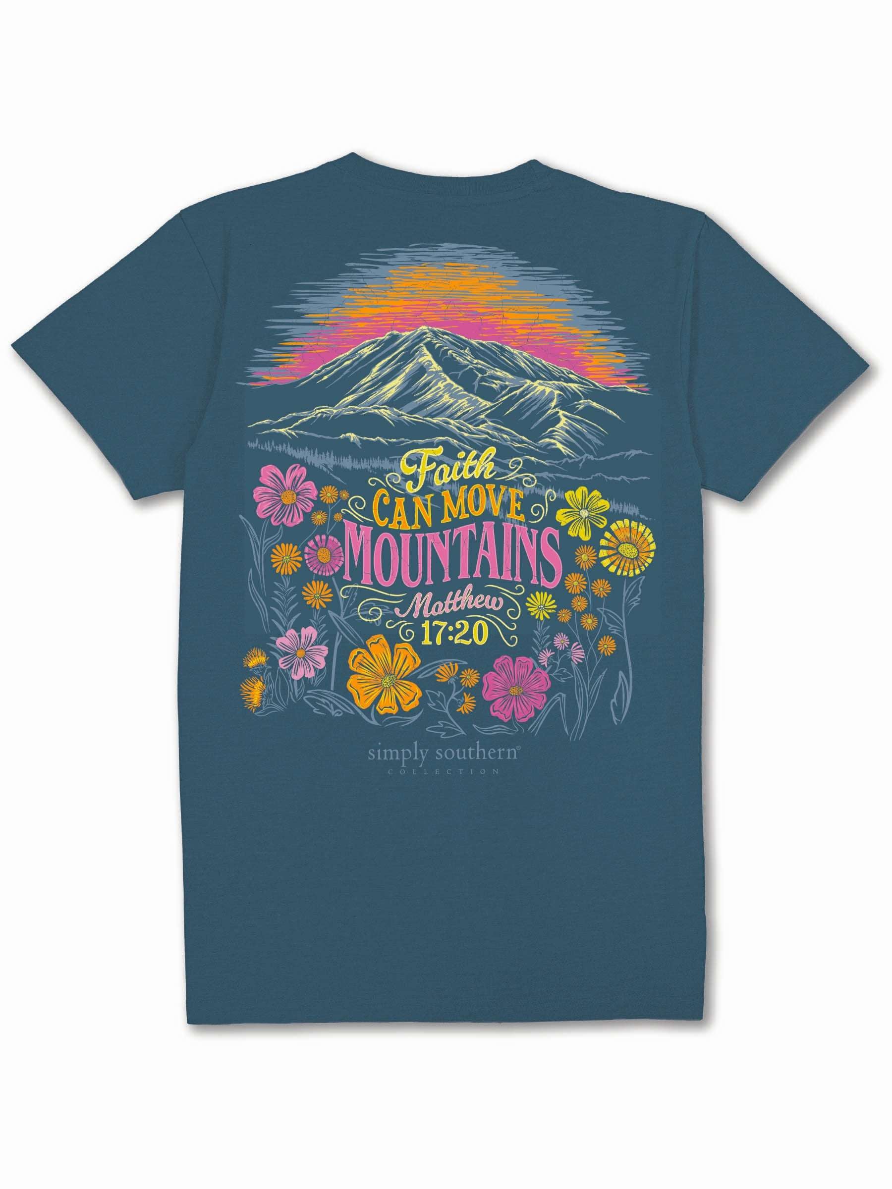 Simply Southern Women’s Move Mountains Short Sleeve Graphic T-Shirt Back View