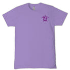 Simply Southern grape t-shirt with small sea turtle chest graphic