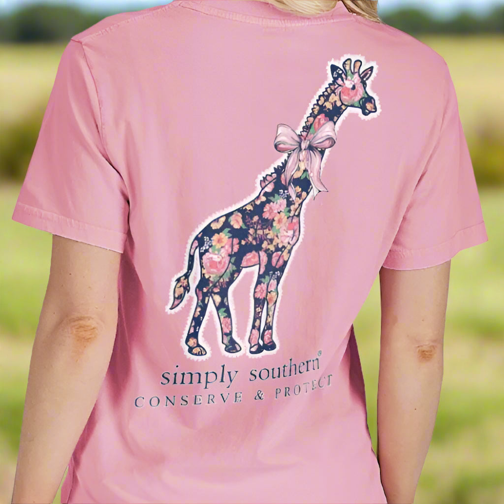Simply Southern Giraffe Tracking Short Sleeve T-Shirt