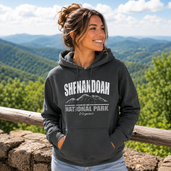 Shenandoah National Park Virginia Hoodie – Vintage Mountain Graphic Pullover Sweatshirt