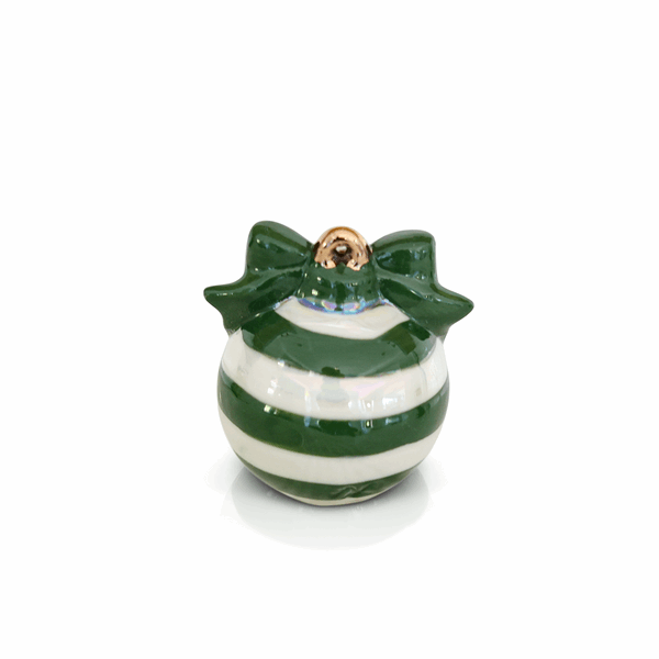 Deck The Halls Green Christmas Tree Ornament Mini by Nora Fleming