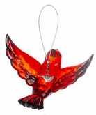Charming Acrylic Red Cardinal Ornament: Versatile 4.25"x5" Accent for Holidays and Everyday Decor