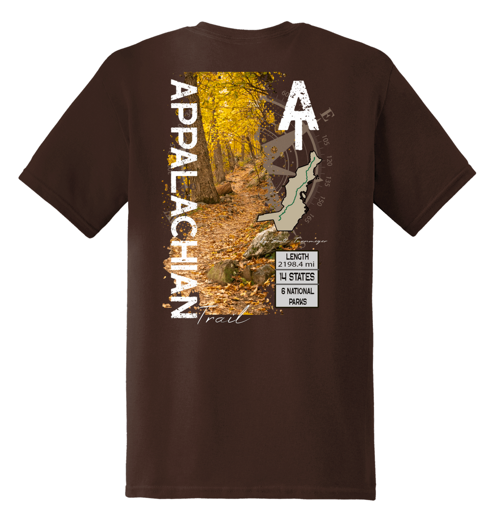 AT Appalachian Trail Super Soft Ring Spun 100% Cotton Midweight Unisex T-Shirt TShirt