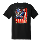 Bass Fishing USA Flag Soft Ring Spun 100% Cotton Midweight Unisex T-Shirt TShirt