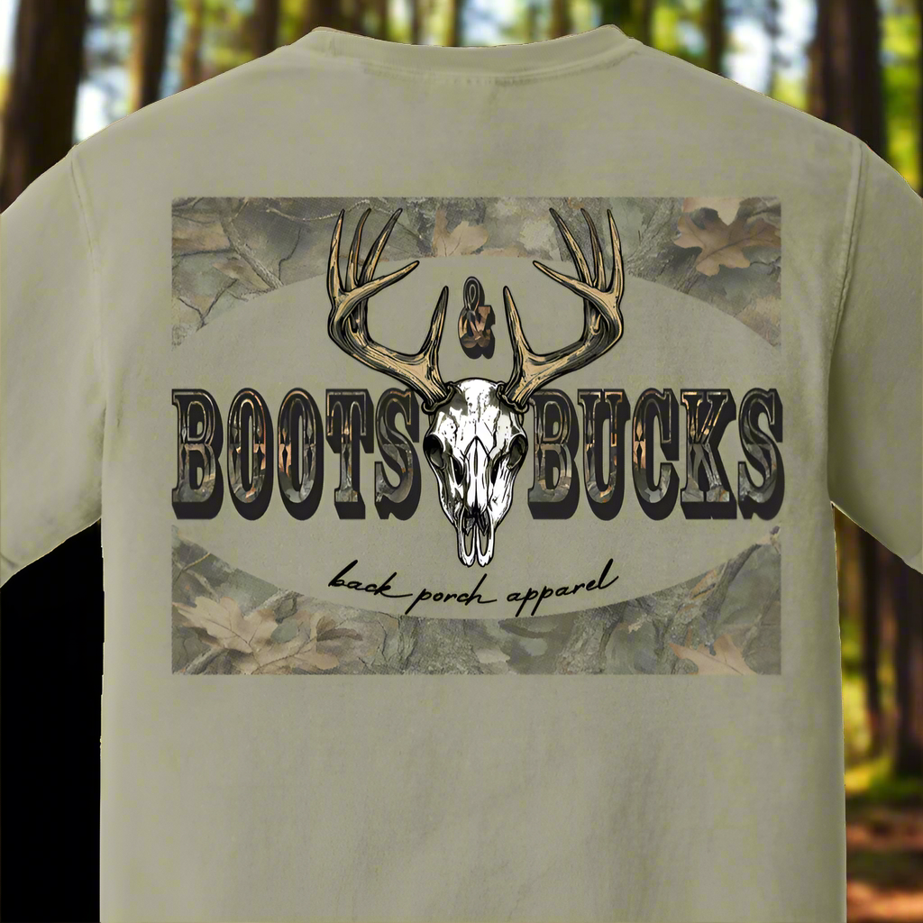 Back Porch Apparel Boots And Bucks Short Sleeve T-Shirt