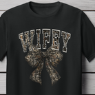Back Porch Apparel Wifey Camouflage Bow Short Sleeve T-Shirt