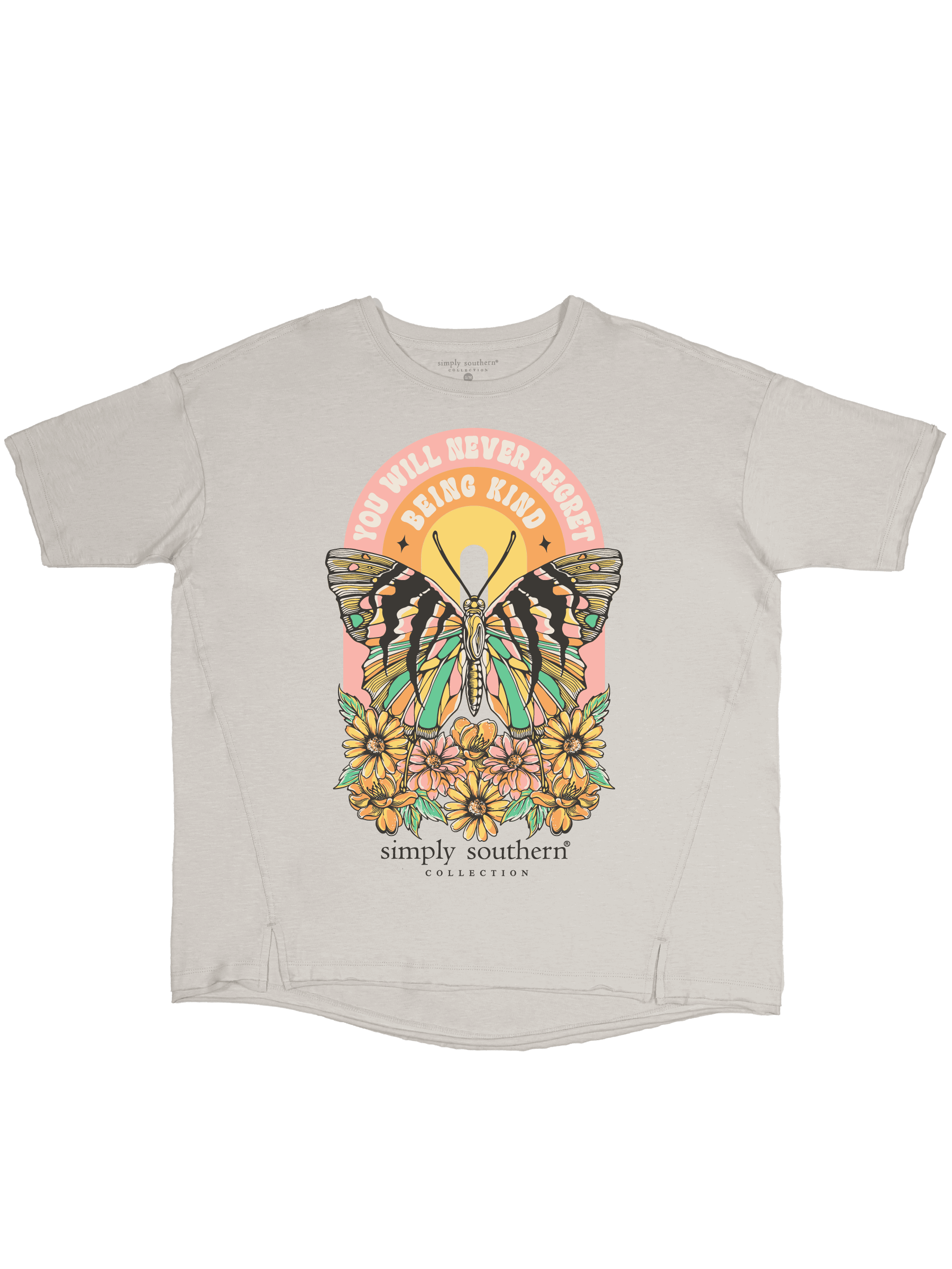 Butterfly Blooms Boxy Tee - Kindness in Full Bloom