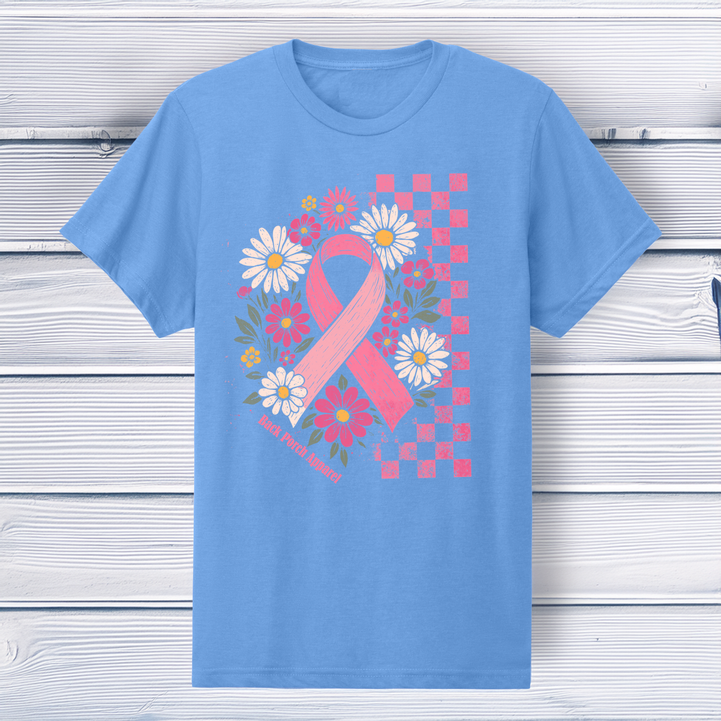 Breast Cancer Awareness Short Sleeve T-Shirt Back Porch Apparel