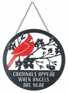 Cardinal Wisdom Metal Round Sign Collection - Inspirational Décor Statements
