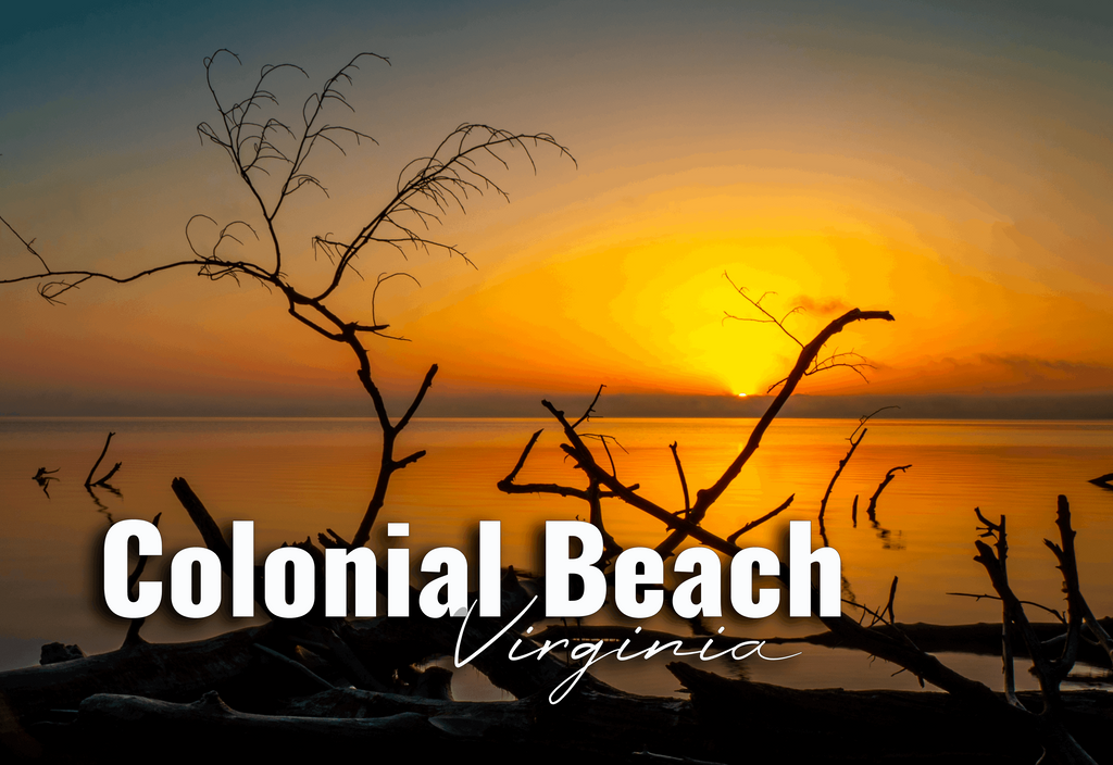 Colonial Beach Virginia Sunrise River 2"x3" Photo Magnet