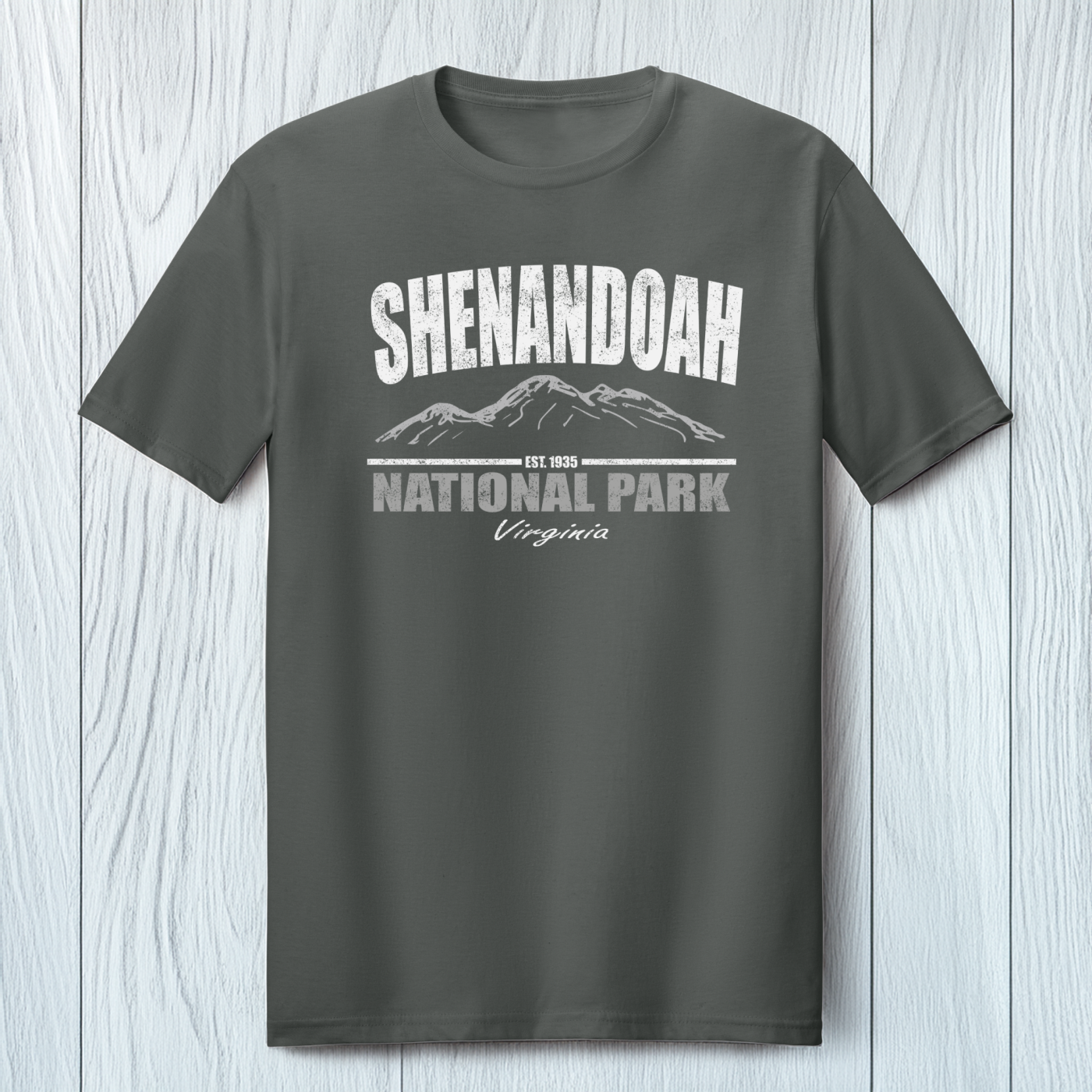 Shenandoah National Park T-Shirt in Charcoal Grey
