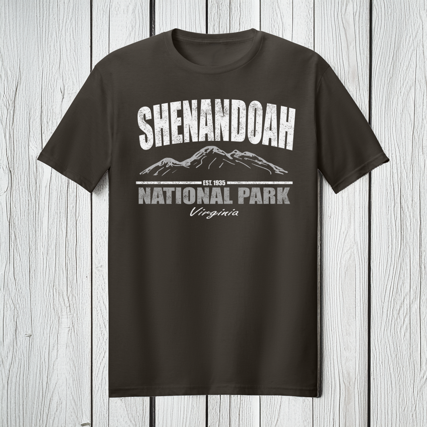 Shenandoah National Park T-Shirt in Chocolate Brown