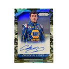 2016 Panini Prizm Chase Elliott Camo Prizm autograph card numbered to 99 featuring Hendrick Motorsports driver.