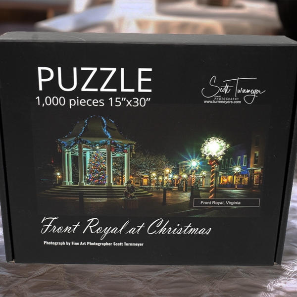 Front Royal at Christmas - 1000 Piece Jigsaw Puzzle by Scott Turnmeyer