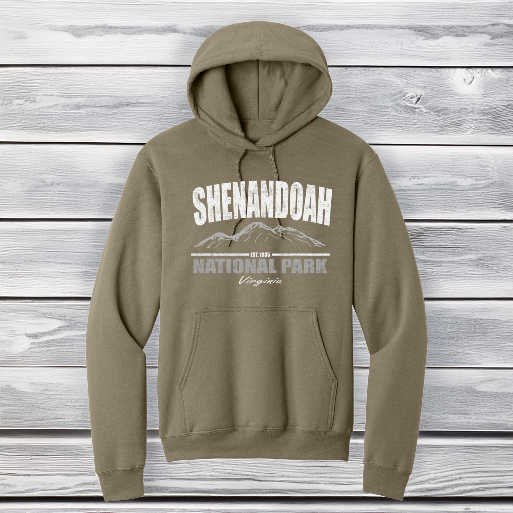 Shenandoah National Park Hoodie in Coyote Brown