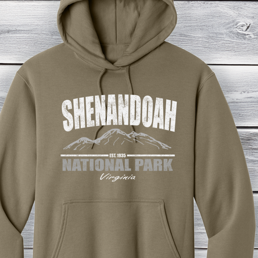 Shenandoah National Park Hoodie in Coyote Brown