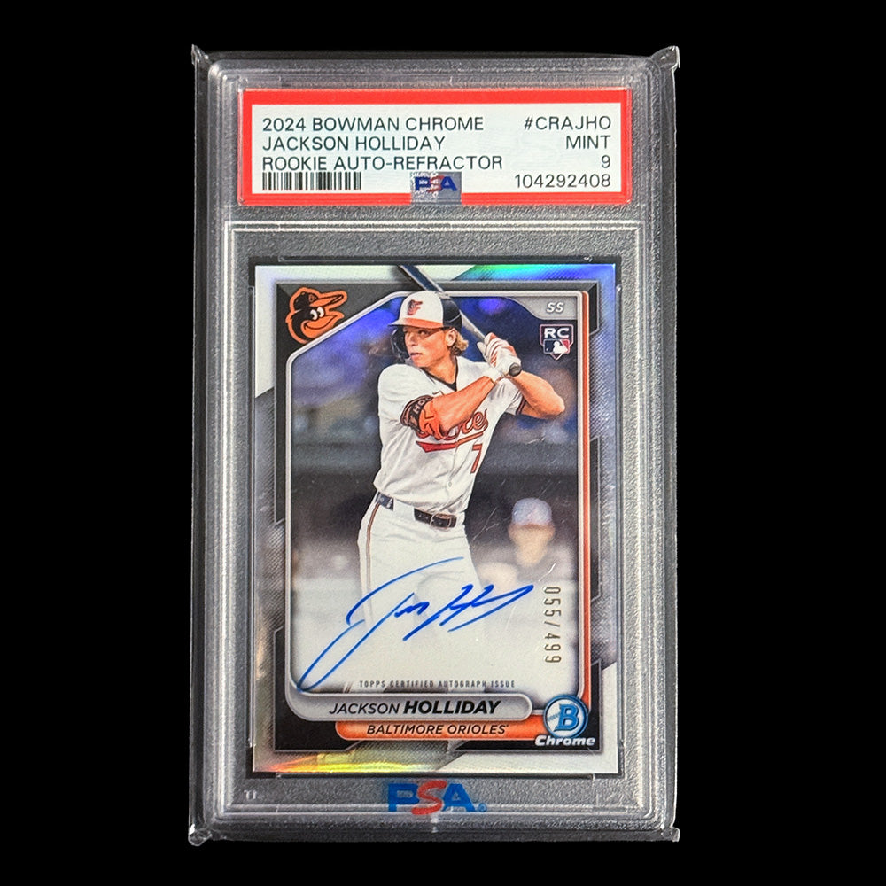 美品　CBONE　ルーキー 2024 Bowman Chrome Jackson Holliday Rookie Auto Refractor #055/499