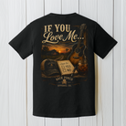 Country-themed artwork featuring an acoustic guitar, country road, farm sunset, and Check Yes or No design by Back Porch Apparel