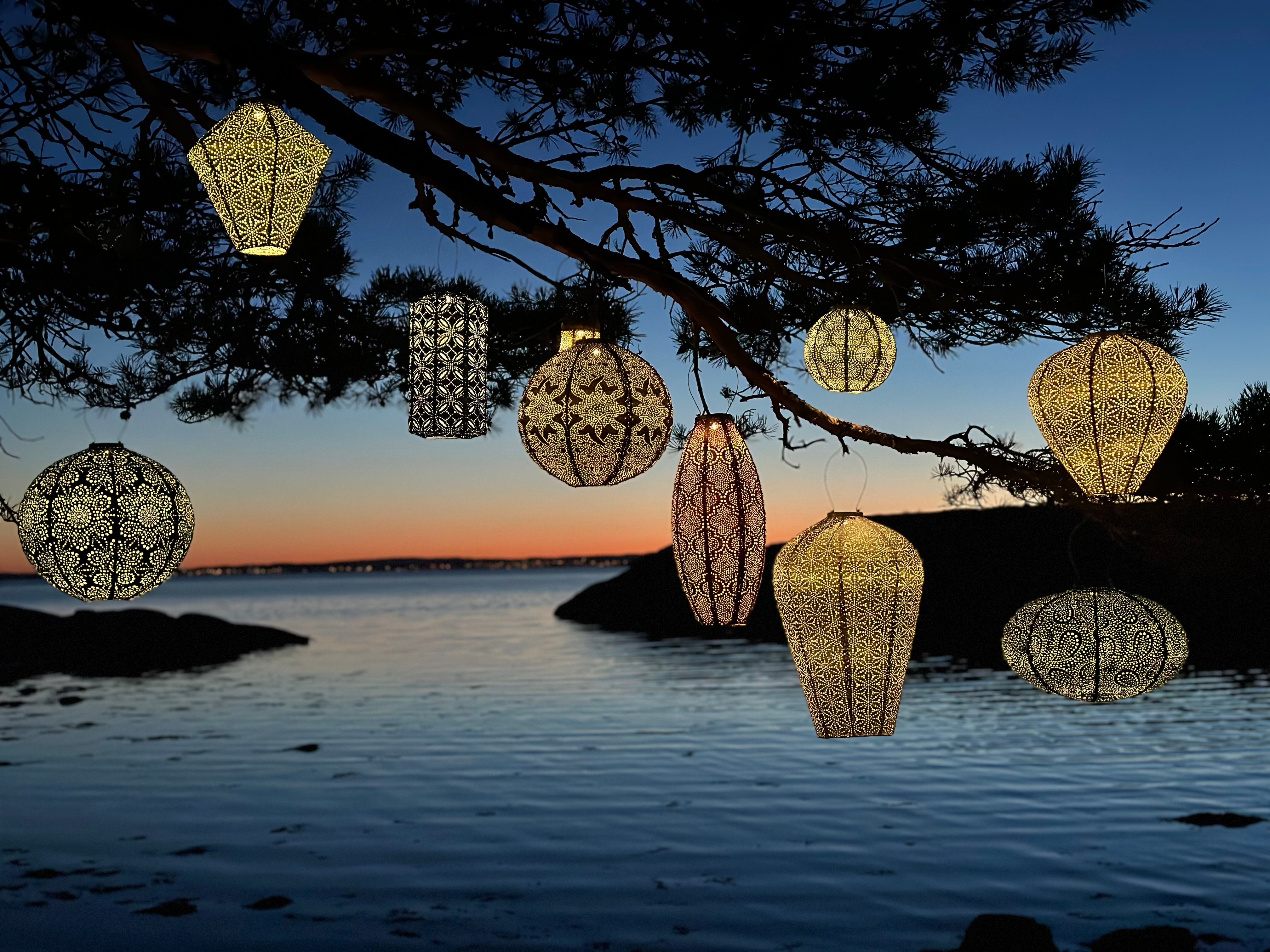 Lumiz Round 20cm Battery Powered Lantern - Dutch Design Elegance
