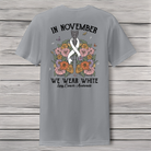 Lung Cancer Awareness Short Sleeve T-Shirt Back Porch Apparel