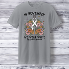 Lung Cancer Awareness Short Sleeve T-Shirt Back Porch Apparel