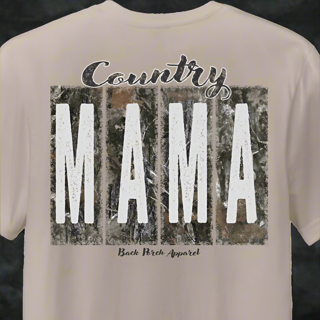 Back Porch Apparel Country MAMA Short Sleeve T-Shirt