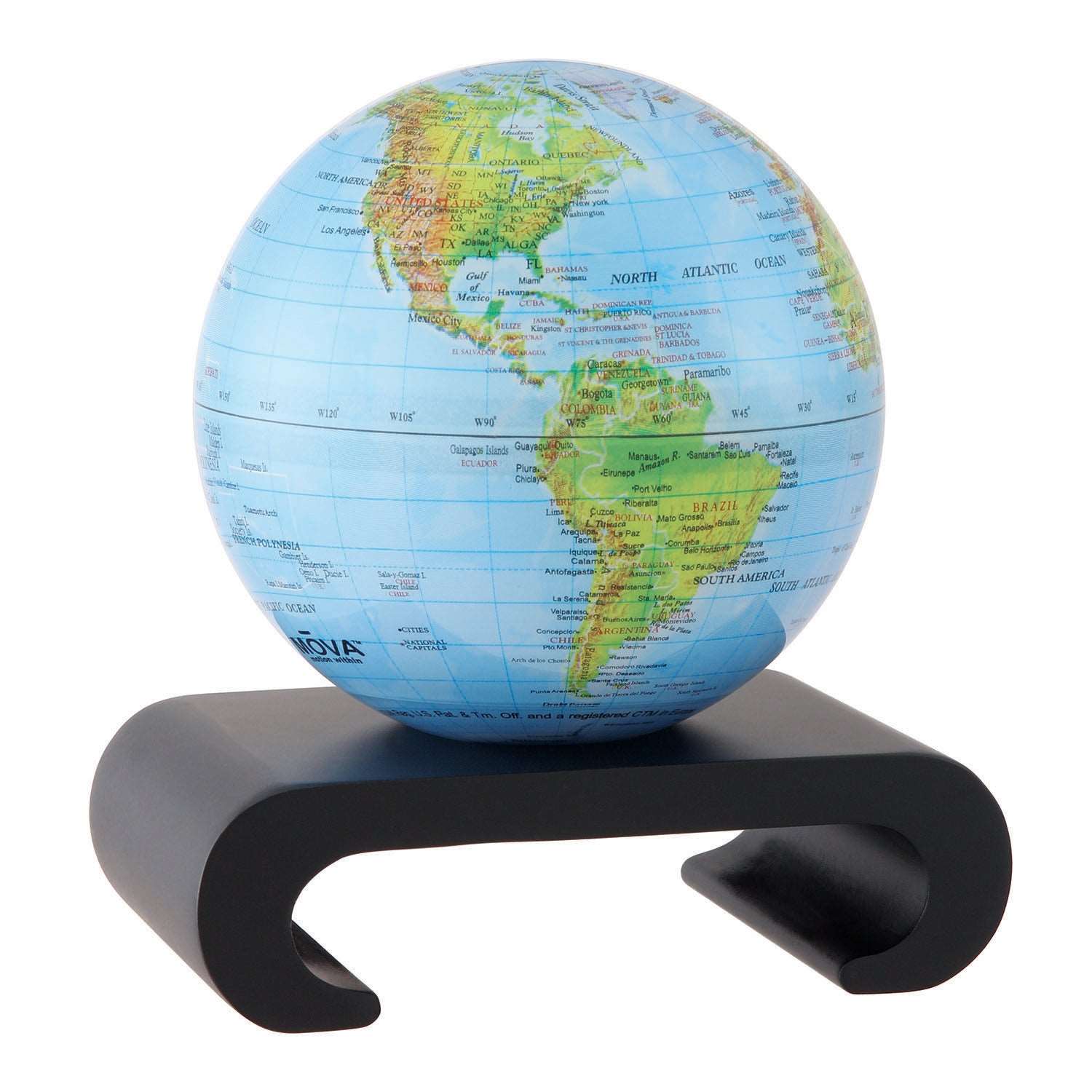 Black Finish Wooden Arched Bases for 4.5" or 6" MOVA Globes