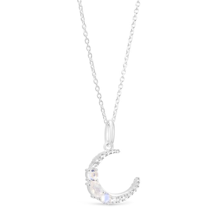 Sterling Silver Moonstone Spirit Necklace
