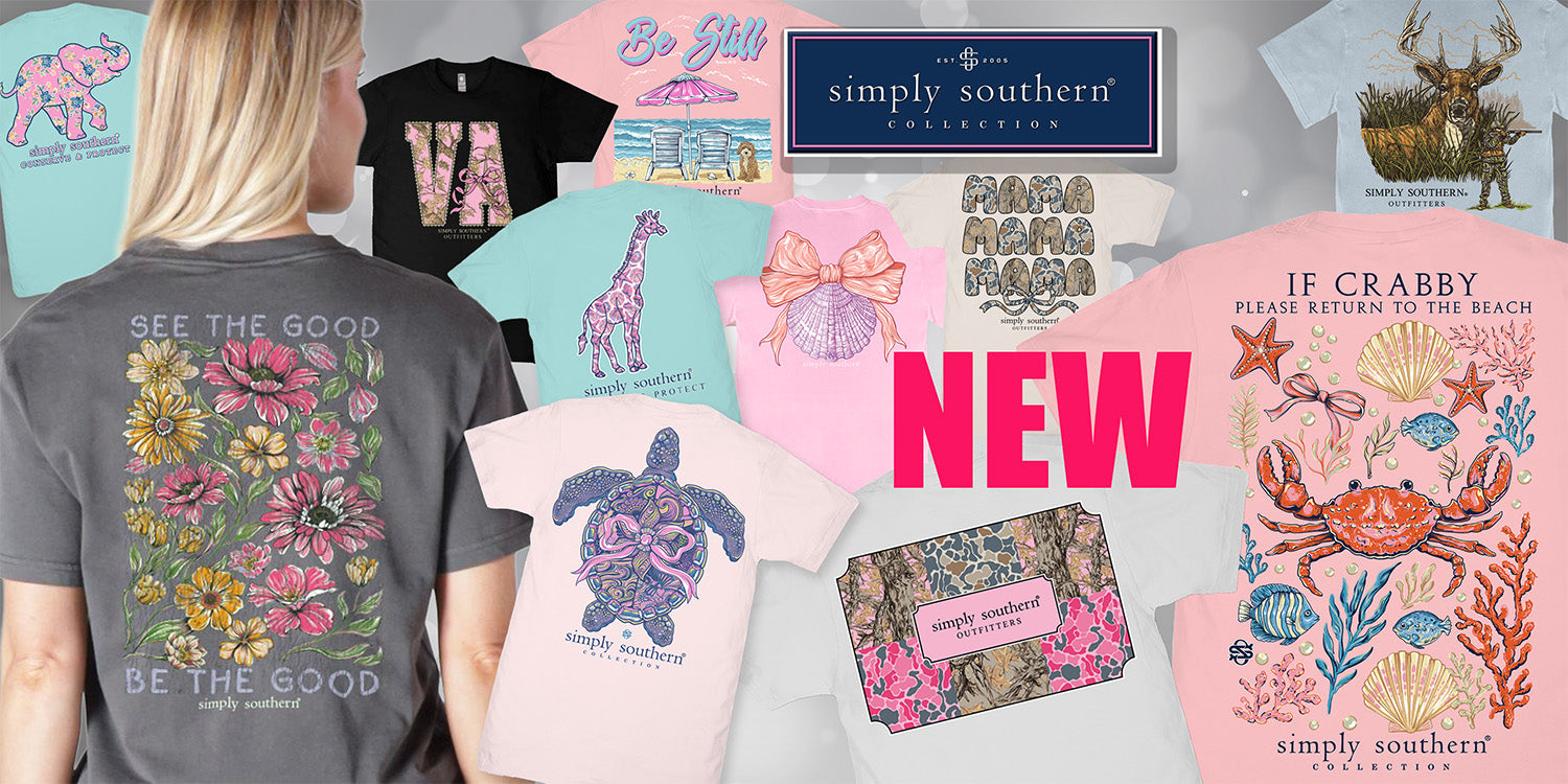 Simply Southern Spring 2026 Collection featuring new graphic tees and styles