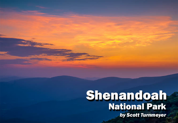 Shenandoah National Park Sunrise Magnet – Hogback Overlook Metal Magnet