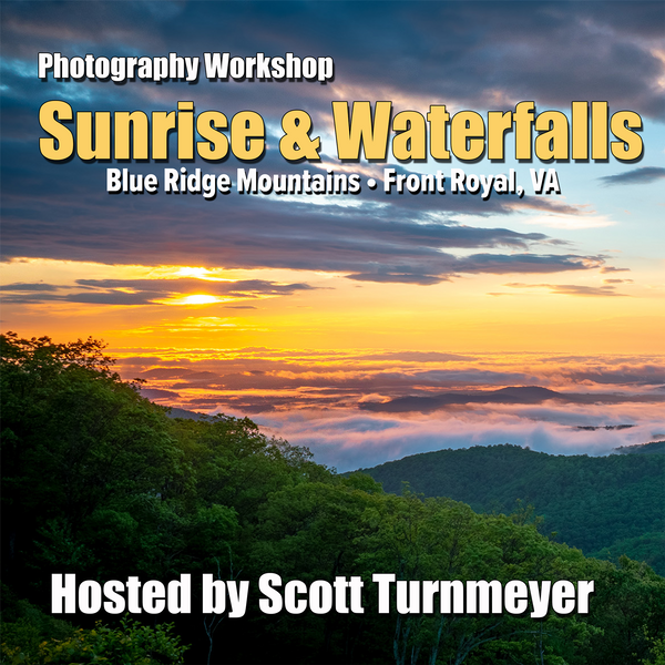 Sunrise &amp; Waterfall Photography Workshop – Blue Ridge Mountains, Front Royal VA