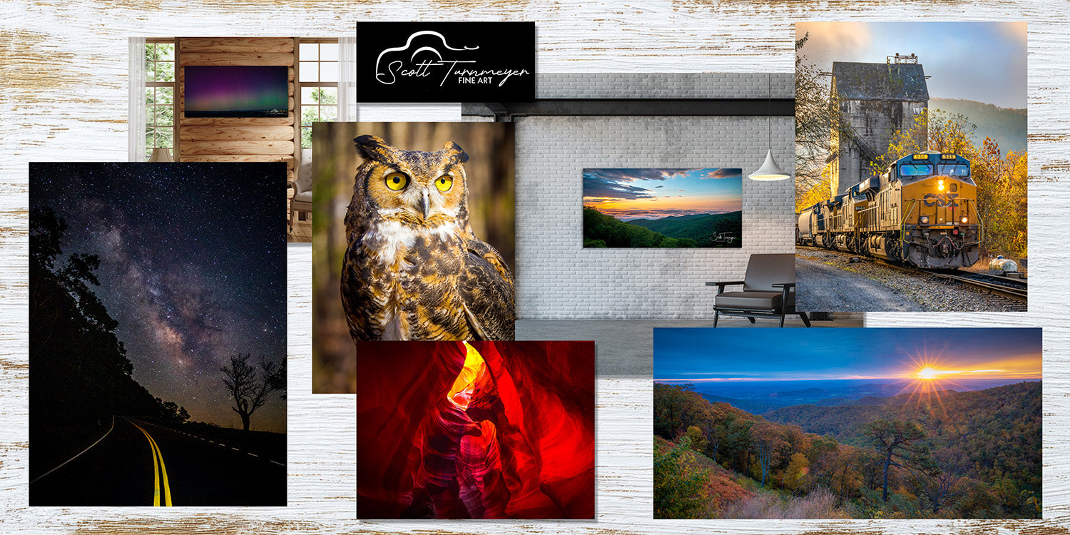 Fine art landscape photography by Scott Turnmeyer featuring scenic natural locations and wall art.