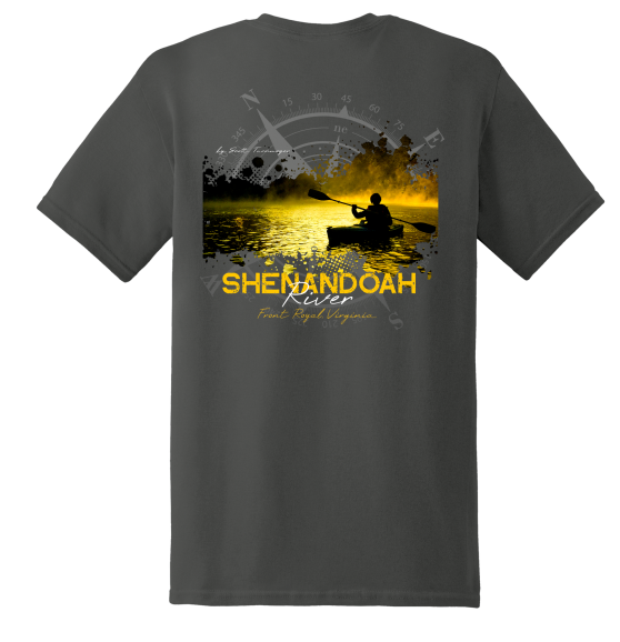 Shenandoah River Kayak T-Shirt – 100% Ring-Spun Cotton