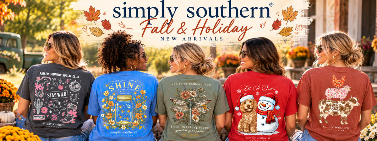 Simply Southern collection. Trendy long and short sleeve t-shirts, apparel, and accessories.