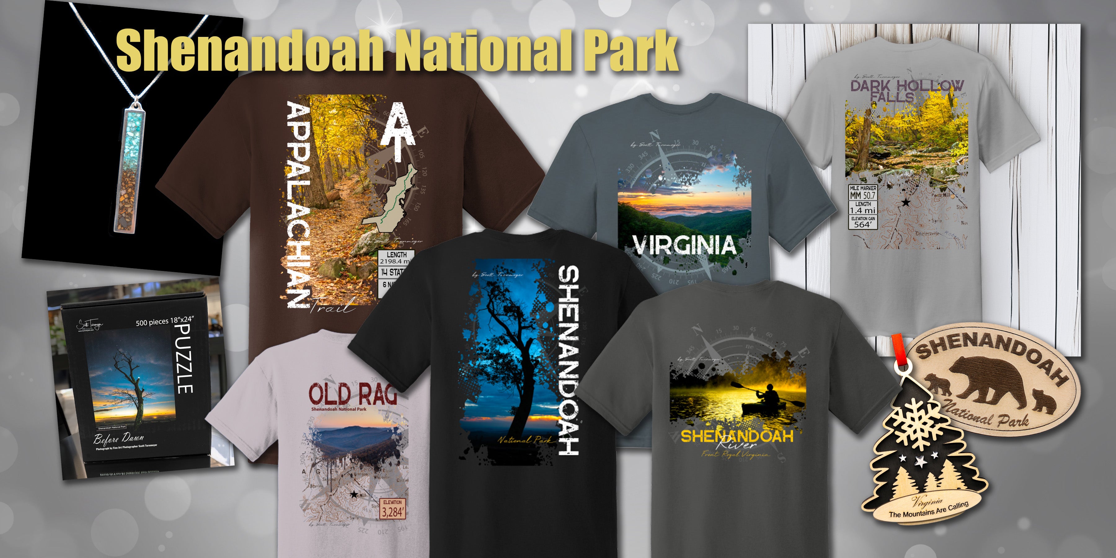 Shenandoah National Park scenic view featuring Blue Ridge Mountains and Skyline Drive landscapes.