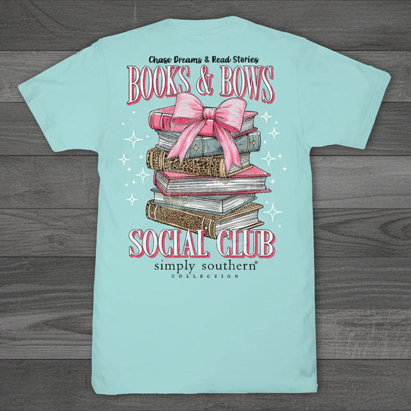 Simply Southern “Books & Bows Social Club” Short Sleeve T-Shirt