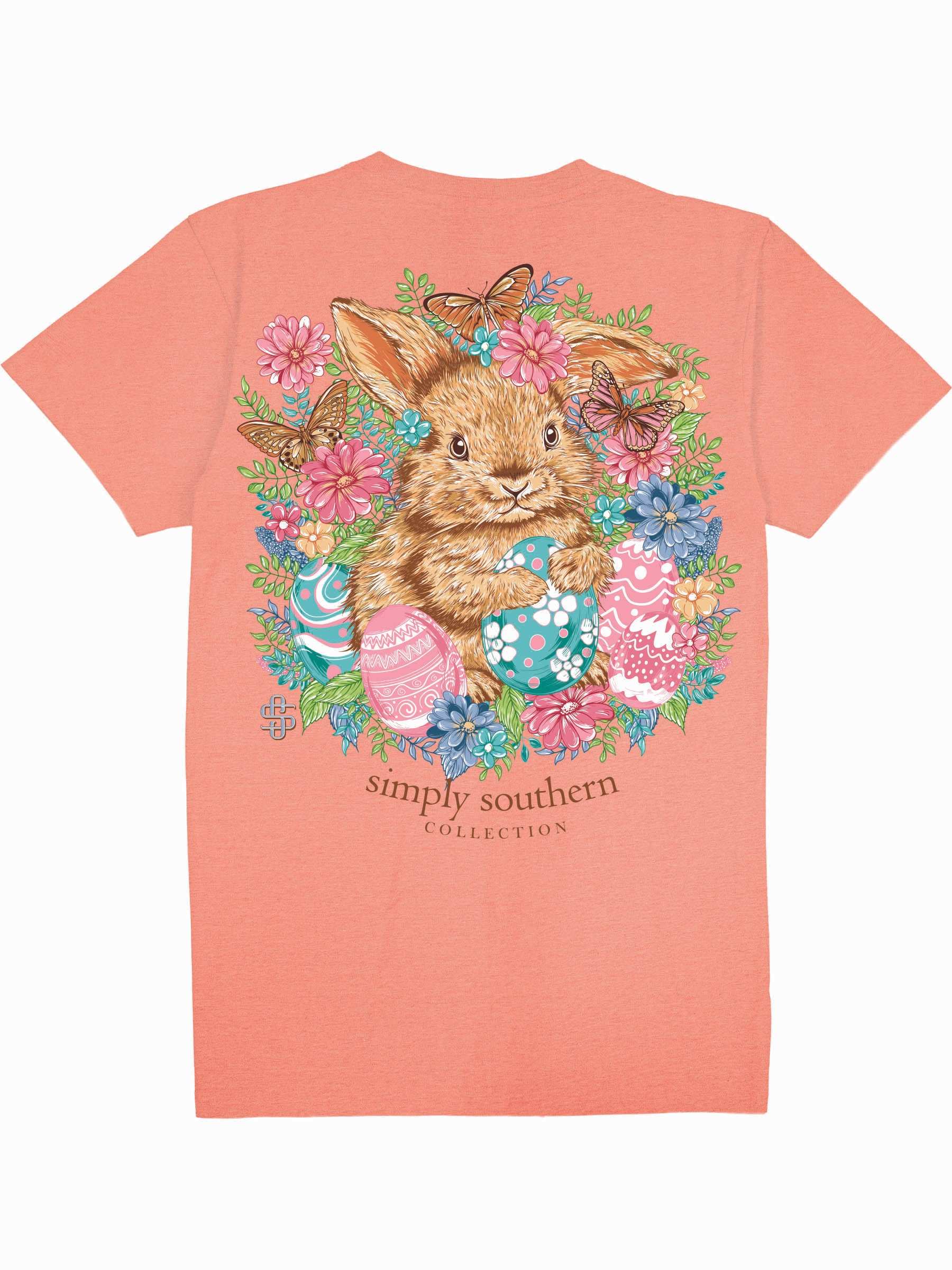 Simply Southern Women’s Easter Bunny Graphic T-Shirt Back View