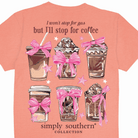 Simply Southern Women’s Will Only Stop For Coffee Graphic Short Sleeve T-Shirt